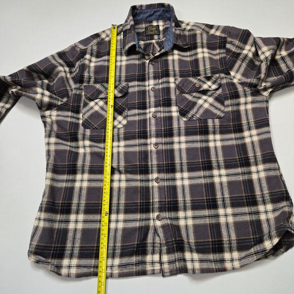 Jachs Heritage Men's Long Sleeve 100% Cotton Flannel Button-Up, Size XXL - Picture 10 of 10